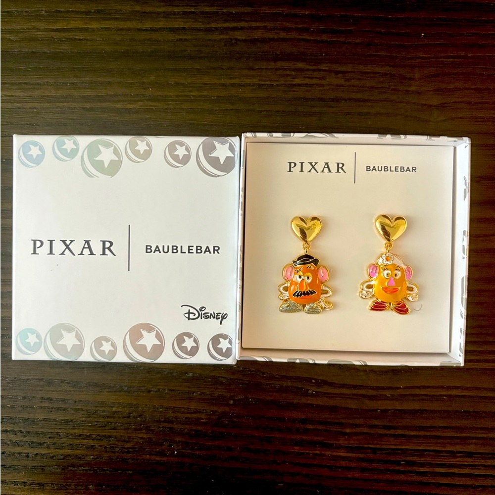 NEW BaubleBar Pixar Mr. and Mrs. Potato Head Earrings